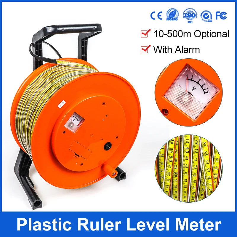 150m Stainless Steel Probe Underground Water Level Meter With Alarm