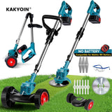 1850W Electric Lawn Mower Length Adjustable Handheld Cutter Cordless Garden Grass Cutting Trimmer For Makita 18V Battery