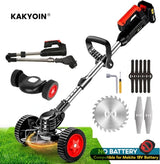 1850W Electric Lawn Mower Length Adjustable Handheld Cutter Cordless Garden Grass Cutting Trimmer For Makita 18V Battery