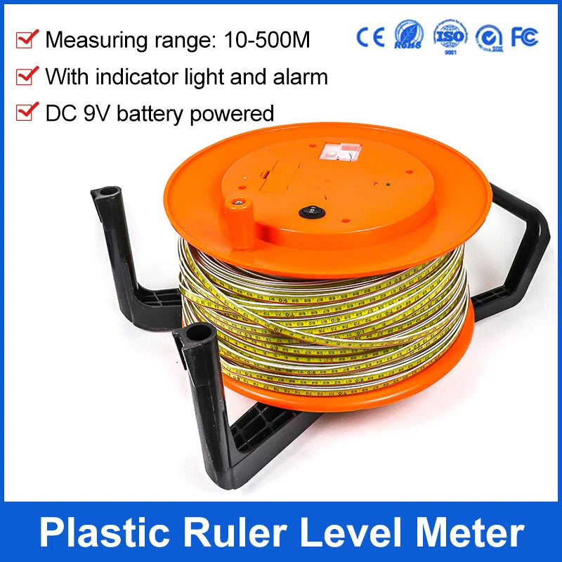 150m Stainless Steel Probe Underground Water Level Meter With Alarm
