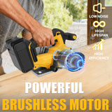 6.5Inch Brushless Electric Circular Saw 1000W Handheld Power Wood Saw Cordless Woodworking Cutting For Dewalt 20V Battery Pin