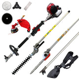 New Powerful Brush Cutter Grass Strimmer 6in1 with FKGX50 4 Stroke Petrol Engine Multi Brush Strimmer Hedge Trimmer Tree Cutting