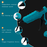 Mellif 100W Cordless Hot Glue Gun for Makita 18V LXT Battery BL1830 BL1840 Full Size DIY Electric Heat Repair Tool (Tool Only)