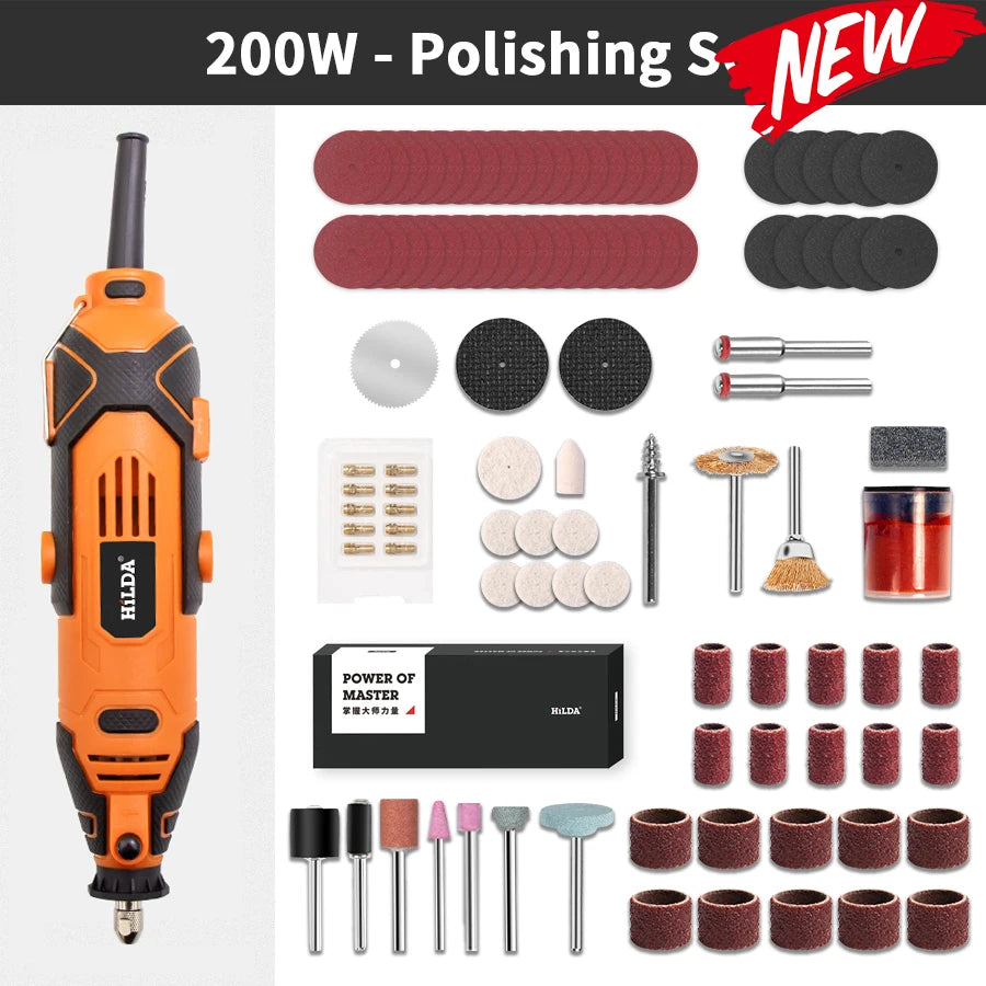 HILDA Electric Drill Grinder Engraving Pen Mini Drill Electric Rotary Tool Grinding Machine Accessories Power Tool