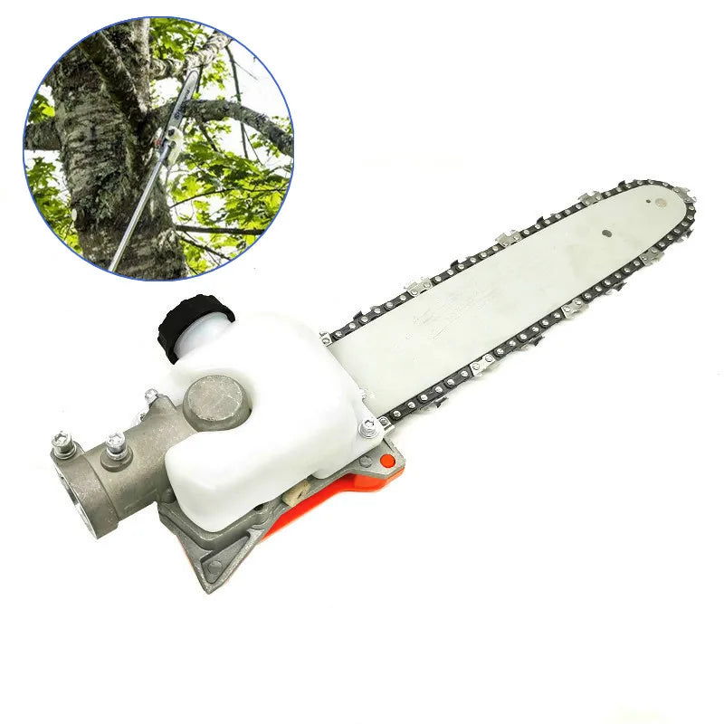 New High Branches Chain Saw Lawn Mower Weeder Hedge Accessories Cutter Brush Parts 12"/10" Gear Head Gearbox Tree Pole Chainsaw