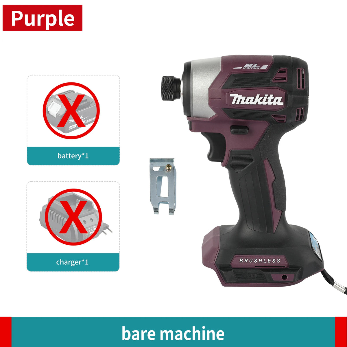 Makita 18V DTD173 Cordless Impact Driver LXT BL Brushless Motor Electric Drill Wood/Bolt/T-Mode 180 N·M Rechargeable Power Tools
