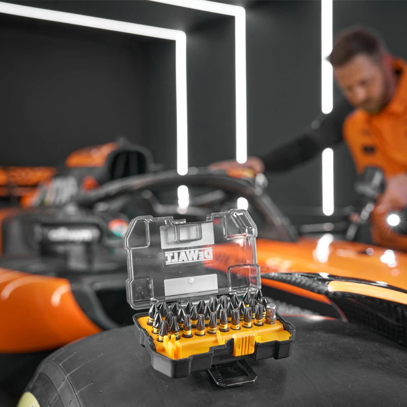 DEWALT DT70901T-QZ McLaren F1 Special Edition 32-Piece FLEXTORQ Screwdriving Set, Impact Ready Bits with Magnetic Bit Holder