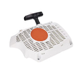 Plastic Recoil Starter Assembly Compact White Pull Starter Replacement Easy to Install Start Assembly for STIHL MS661 MS661C 、