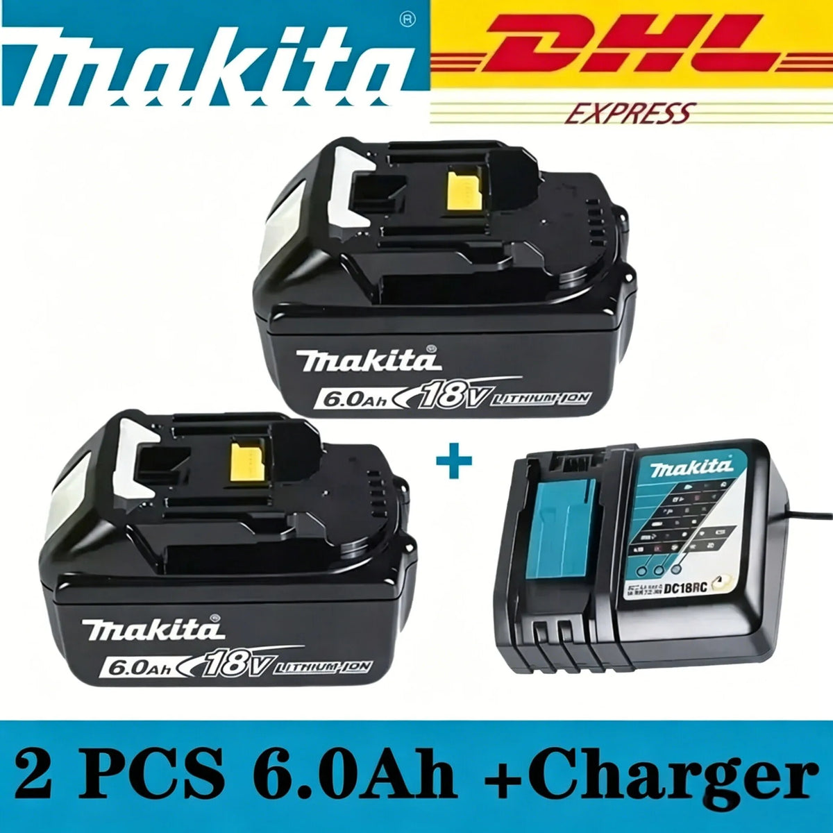 2026 Original Makita 18V LXT Lithium Battery 9.0Ah/6.0Ah/5.0Ah for BL1890 BL1860B BL1850 & DDF487