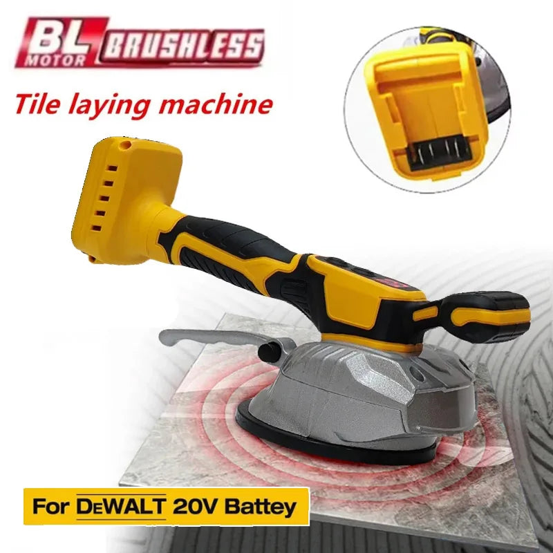 Suitable for DeWALT 20V Battery Tile Tiling Machine Cordless Wall Floor Tiles Laying Vibrating Tool Floor Vibrator Suction Cup