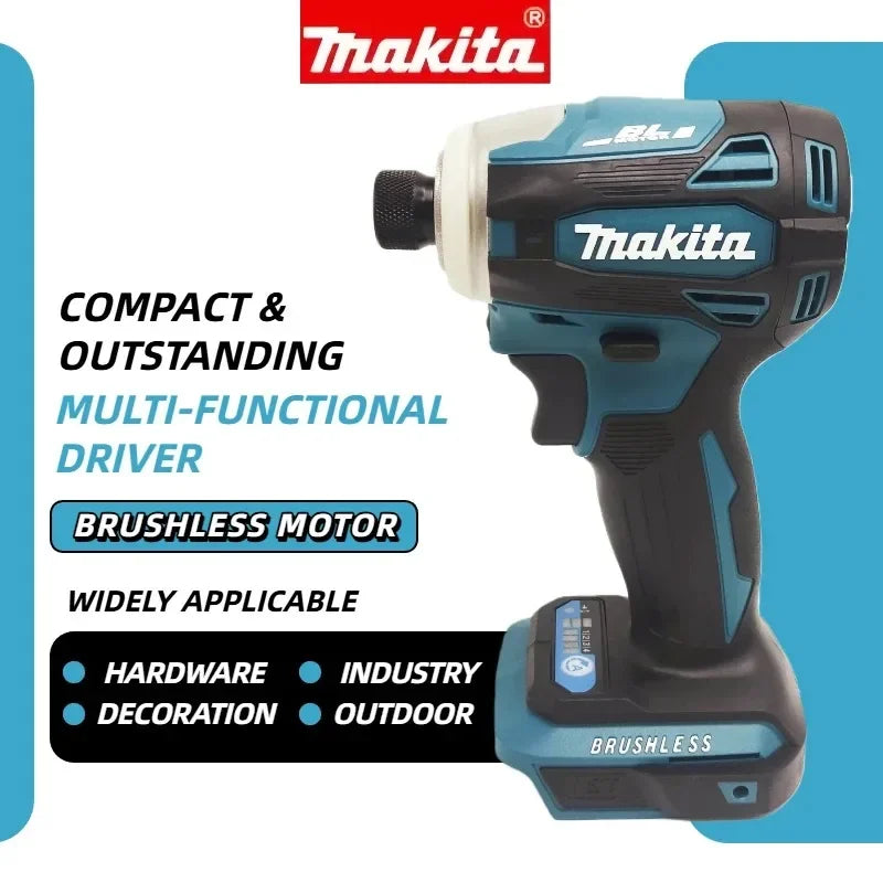 Makita DTD172 18V LXT Wireless Impact Driver Brushless Gear For Cabinet DIY And Equipment Repair Tasks
