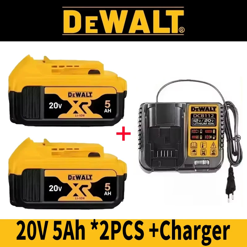 100% Genuine Dewalt 20V Battery, 20V 2Ah 5Ah 6Ah Battery DCB206 DCB209 DCB205 DCB184 For Dewalt Power tool Replacement Battery