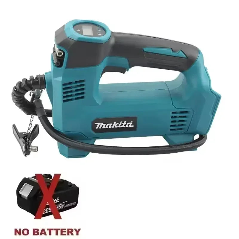 Makita 18V Mini Air Compressor 130PSI 830KPA With LED Light 30-65L Car Electric Air Pump Auto Inflatable Tire Inflator