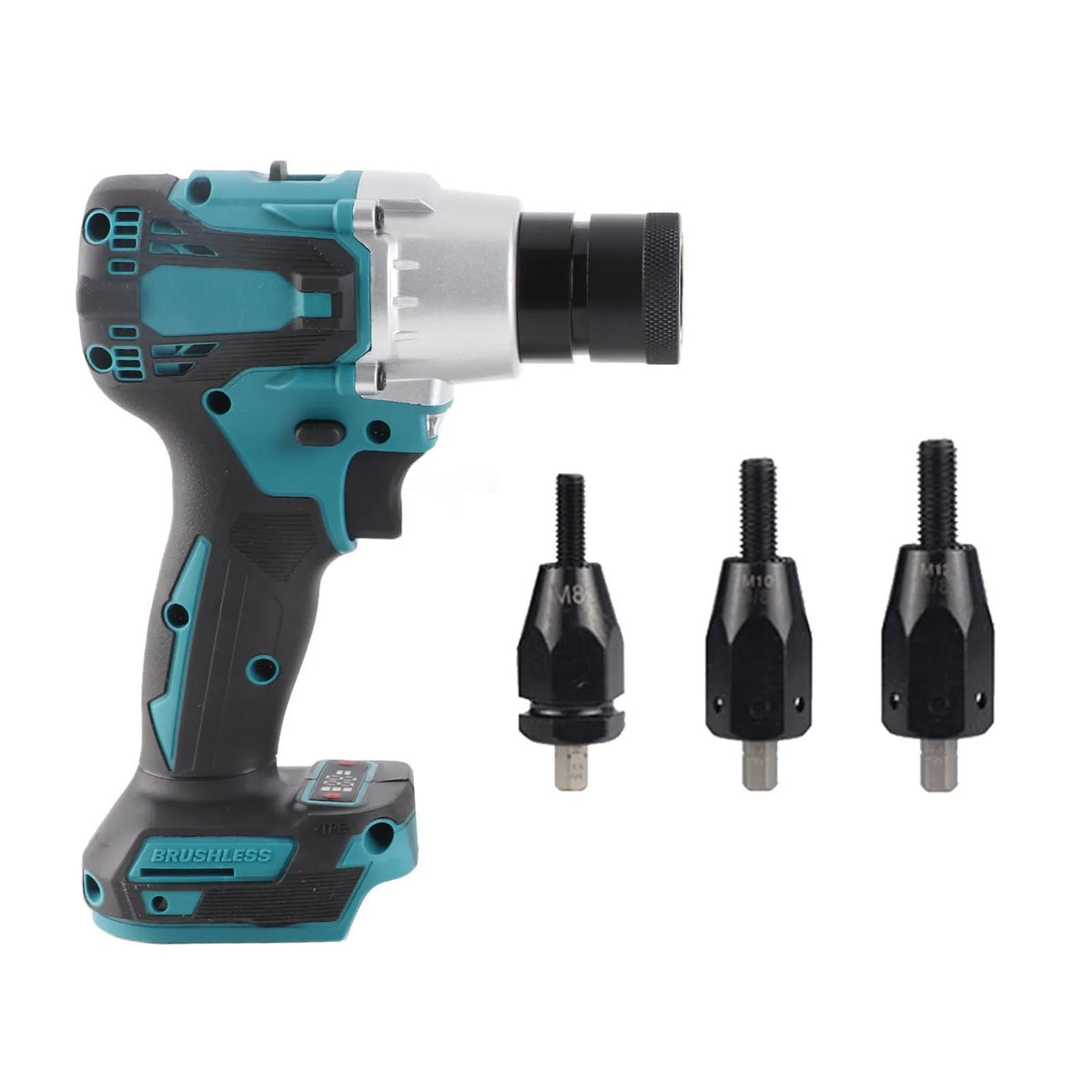 Electric Riveting Gun Brushless Rivet Nut Machine Kit with Riveter Heads Powerful Automatic Electric Riveter Set Riveting Tool