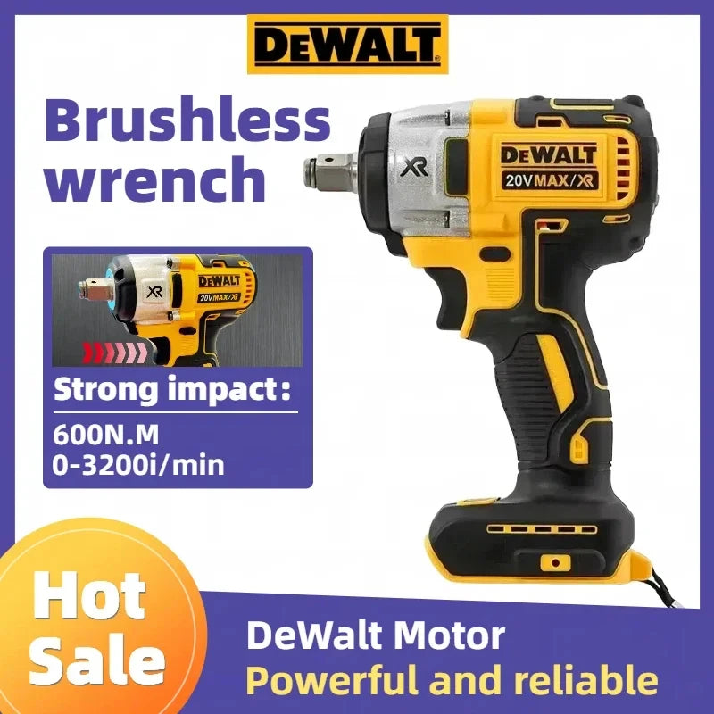 "2026 New!" DEWALT DCF880 20V Battery Brushless Impact Wrench Detachable Tire High Torque High Speed Powerful Disassembly Tool