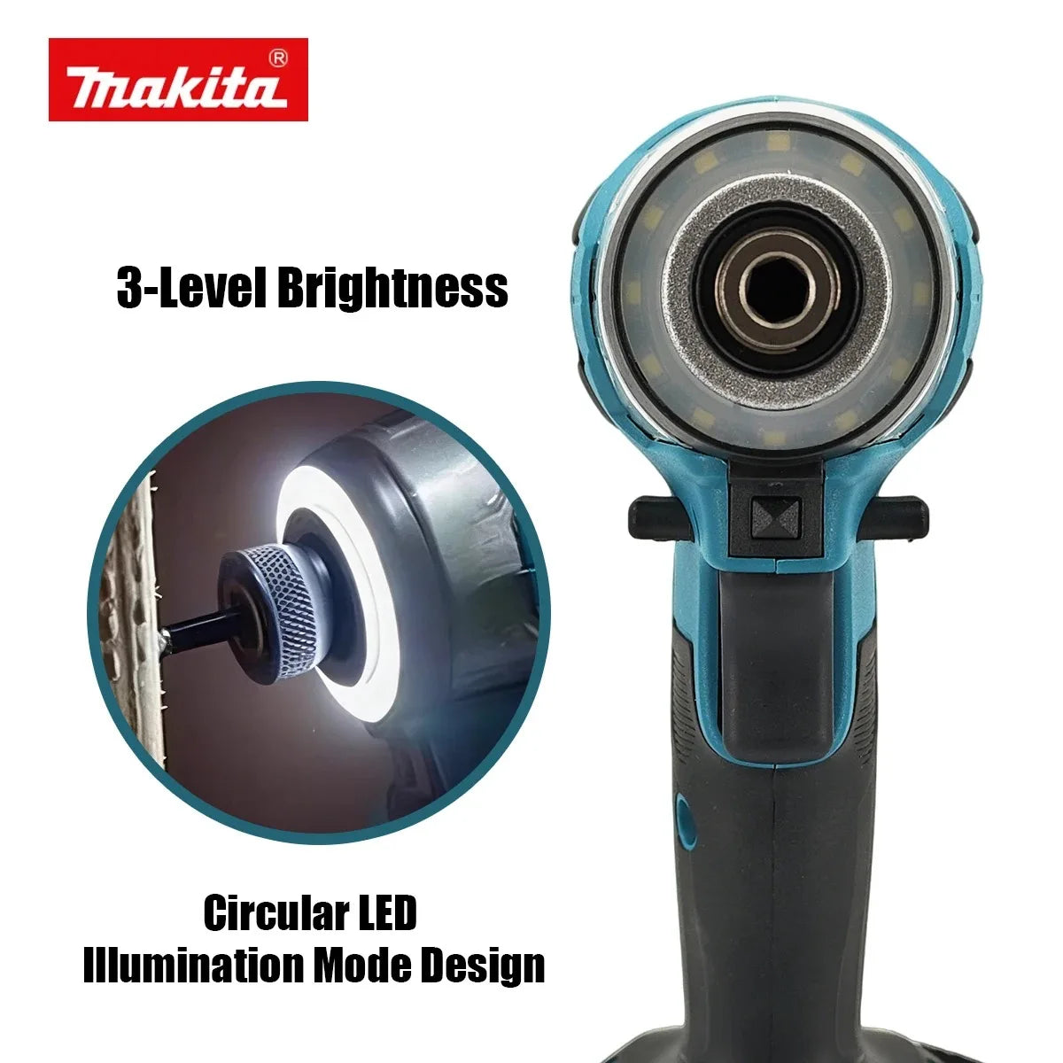 Makita Blue DTD173 18V Lithium Brushless Cordless Bare Tool Household Impact Driver For Wood DIY Furniture Fastening Jobs
