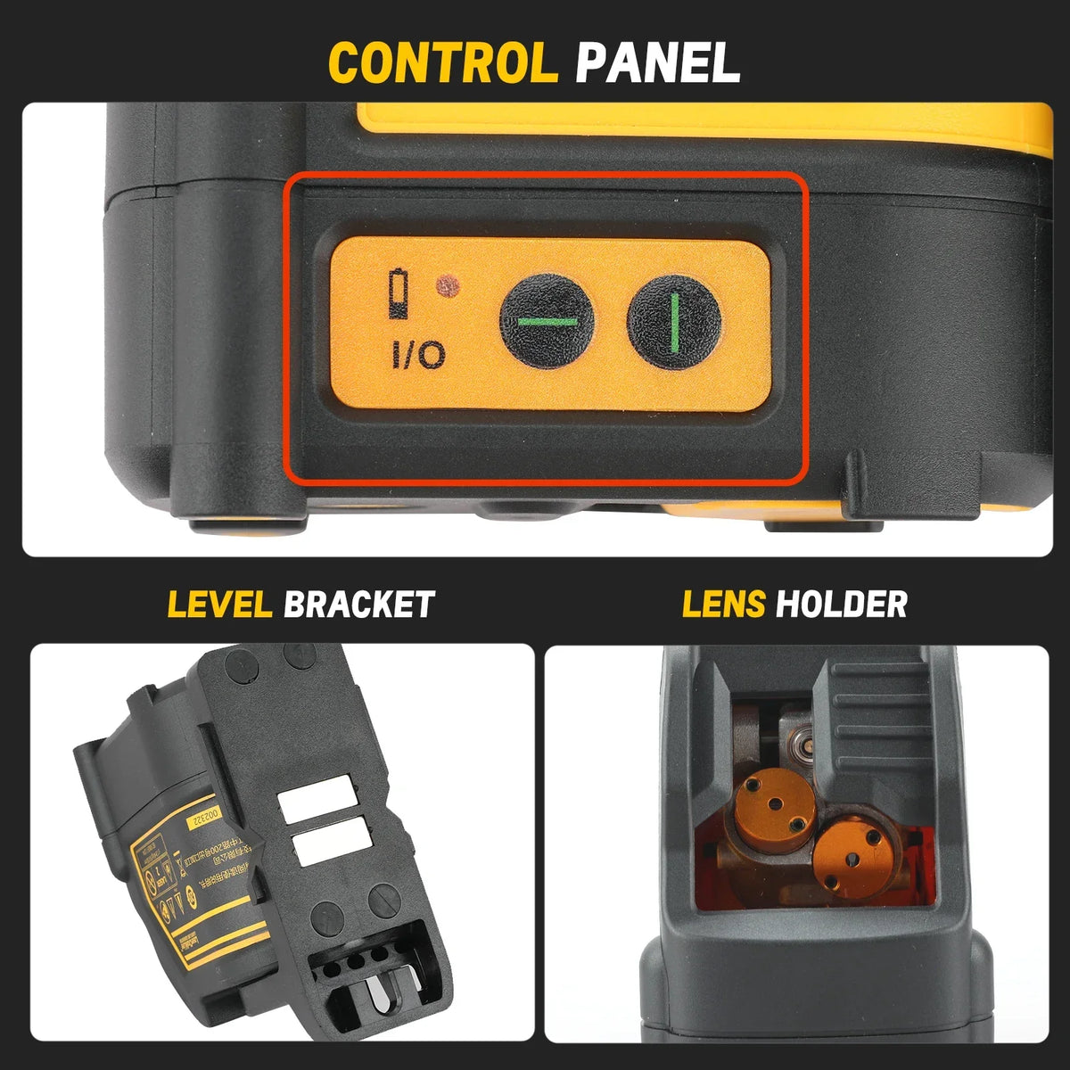 DEWALT DW088CG Cordless Laser Level 1m Drop Resistance Magnetic Base IP54 Green Beam Cross Line Bare Unit