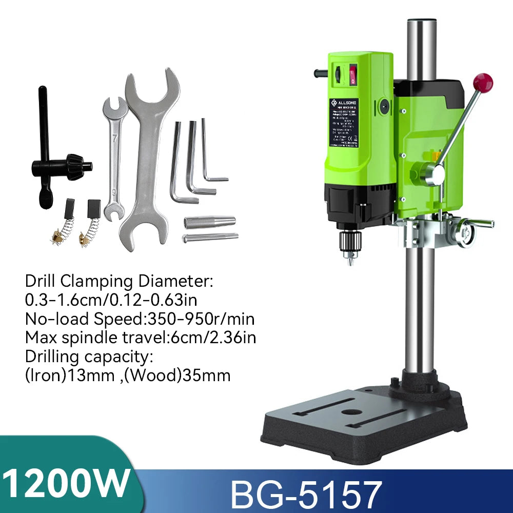 ALLSOME 6-Speed Benchtop Drill Press Drilling Machine