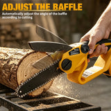 Electric Goddess 6 Inch Electric Saw Brushless Cordless Chainsaw Handheld Woodworking Garden Tools For Dewalt 20V Battery Pin