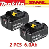 Makita Original Lithium Ion Rechargeable Battery 18V 6000mAh 18v Replacement Batteries BL1860 BL1830 BL1850 BL1860B. .