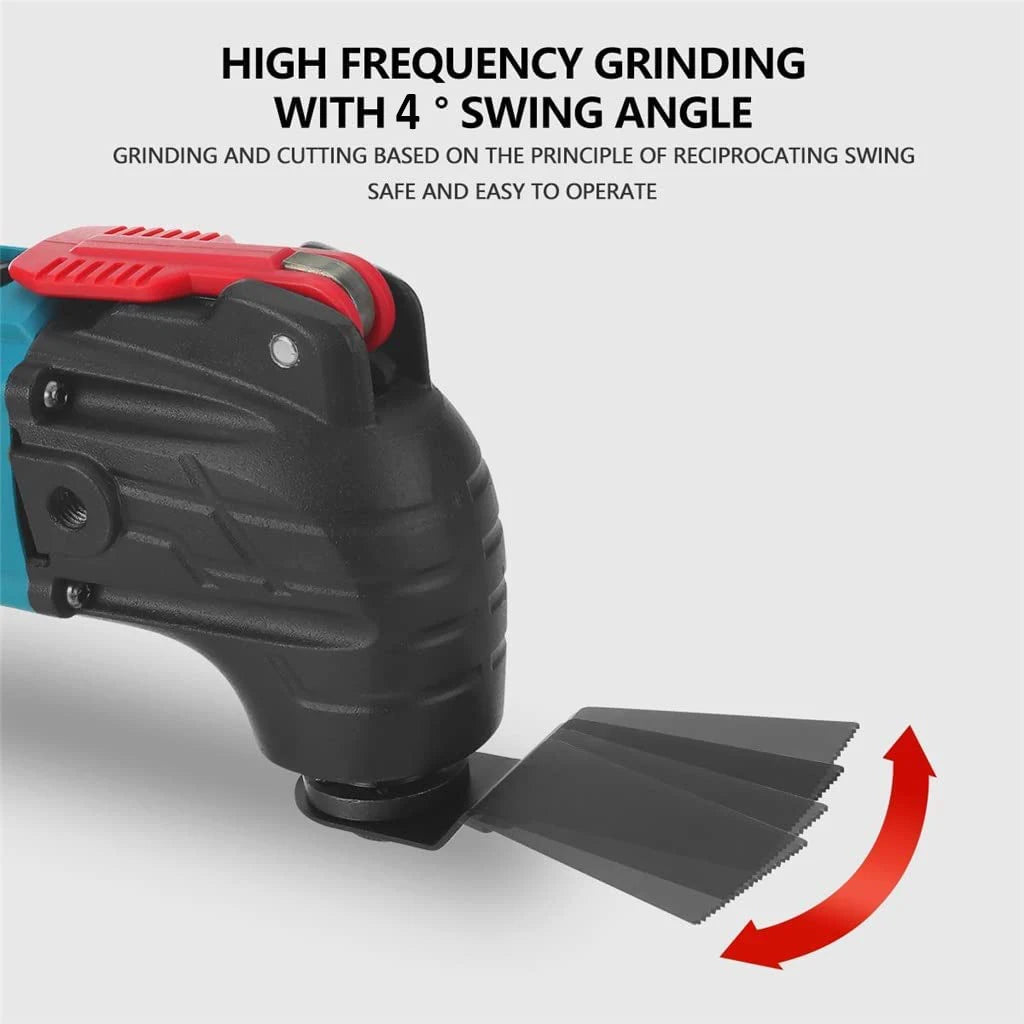 Cordless Oscillating Multi Function Tool Electric Saw With Trimmer /Shovel/Cutting Woodworking Speed Tool Kit for Makita Battery