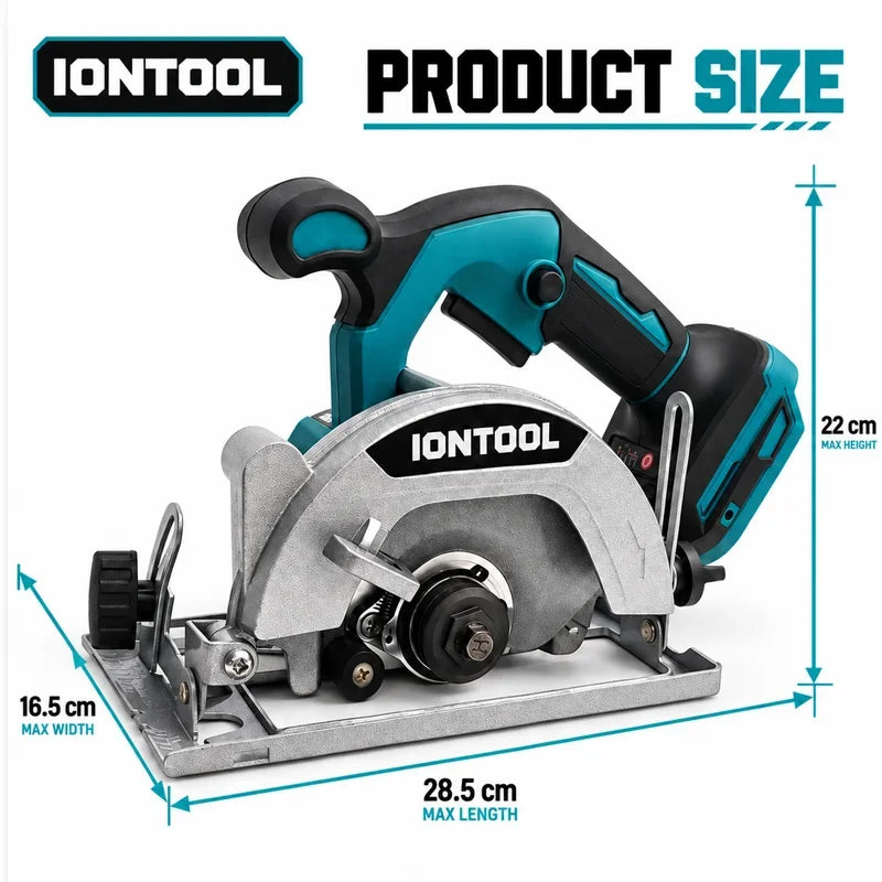 IONTOOL 850W Variable Speed Cordless Circular Saw 140mm for Woodworking Flooring Cutting and DIY Projects Tool Only