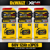 Original DEWALT FLEXVOLT DCB612 12Ah High Capacity Battery For 20V / 60V MAX Cordless Drills Circular Saws and Grinders