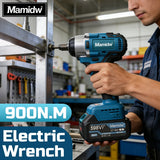 Mamidw 900N.M cordless impact wrench, electric wrench screwdriver, high torque car repair power tools, For Makita 18v Battery