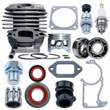 48mm Cylinder Piston Kit For Stihl MS360 036 Pro 034 Super MS340 Spark Plug Bearing Gasket Oil Seal Intake Manifold Rebuild Kit