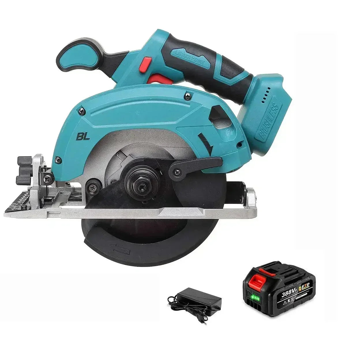 165mm Brushless Circular Saw Cordless Electric Saw for Wood Metal Ceramic Stone Wall Cutting Electric for Makita 21V Battery