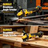 DEWALT DCG409 20V Cordless Angle Grinder, Brushless Motor 9000RPM 125mm Portable Cutting & Polishing Power Tool