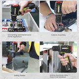 WORX WU130X Cordless Electric Screwdriver Drill 12V 40Nm Brushless Motor for Metalworking Home Lithium Battery Power Tools