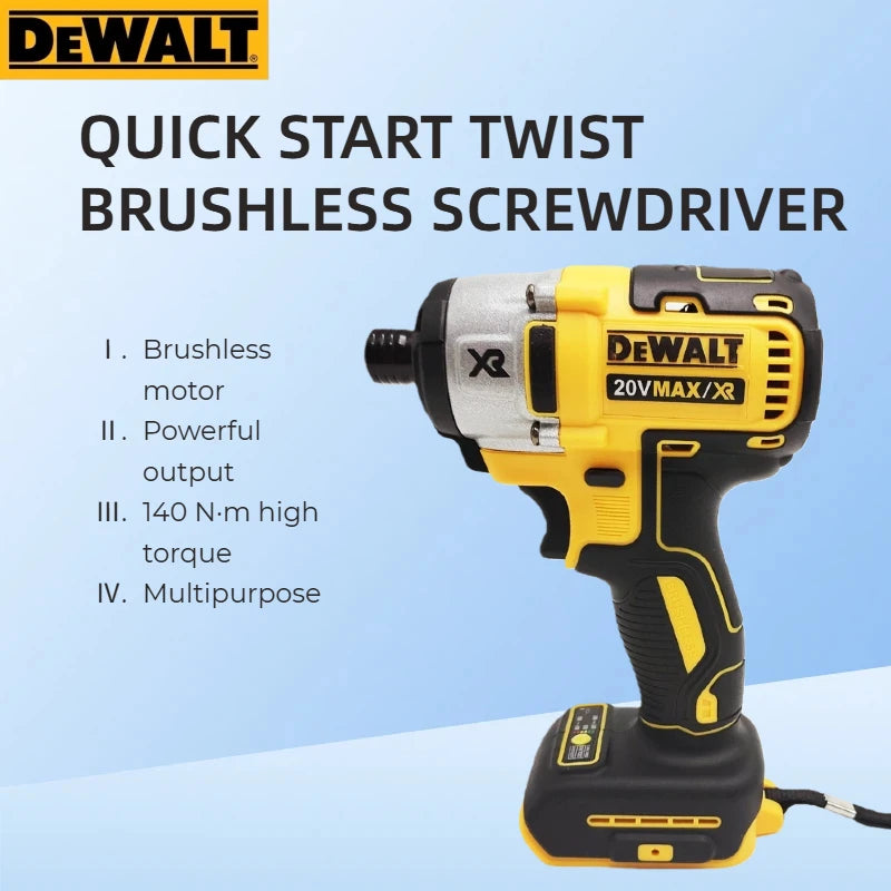Dewalt DCF887 Brushless Electric Impact Driver, Cordless Screwdriver Impact Drill for Dewalt 20V Battery, Bare Machine