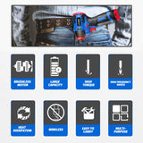 LYUWO 16V Electric Drill Screwdriver 160N.m impact Driver cordless drill Household Multifunction Hit Power Tools