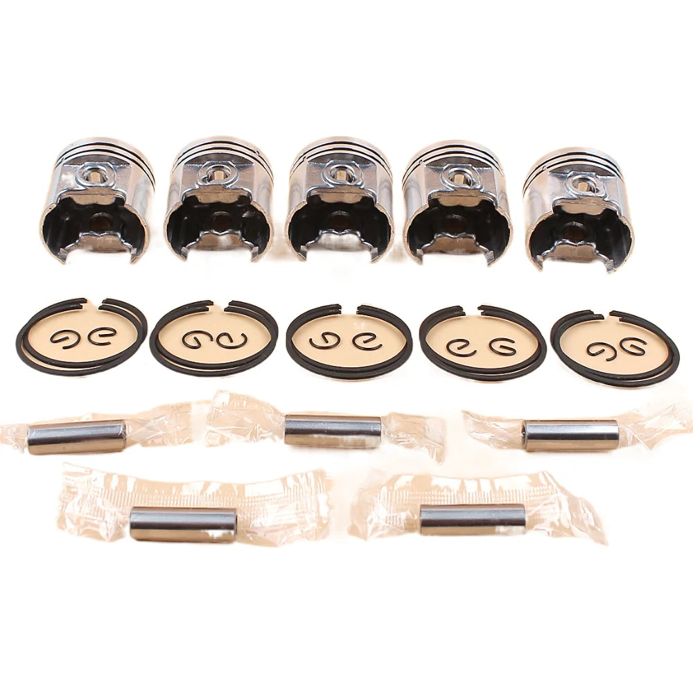 5Pcs/lot 37mm Piston Pin Rings Kit For STIHL 017 MS170 MS170C MS 170 Replace 11300302000 Chainsaw Engine Motor Parts