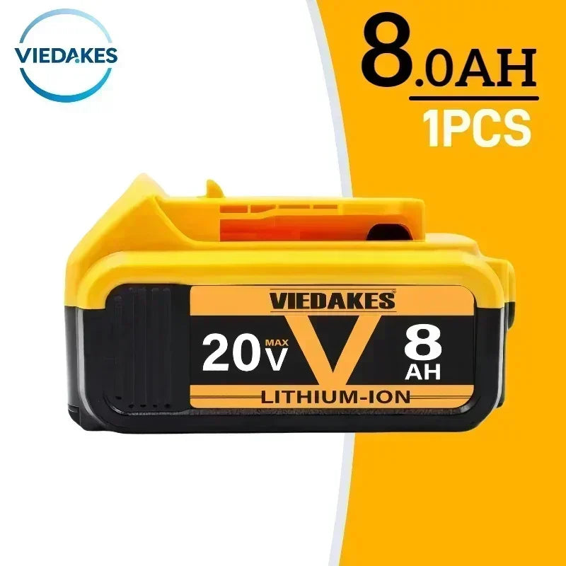 High Capacity 12.0Ah 20V Rechargeable Lithium Ion Battery for Dewalt 20V Battery Work DCB200 DCB201 DCB203 DCB205 DCB206 Tools