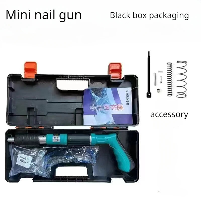 Manual Steel Nail Gun Riveting Tool, Wall Fastener, Metal Processing Pulling Nail Gun Suspended Ceiling Grooved Mini Cannon Nail