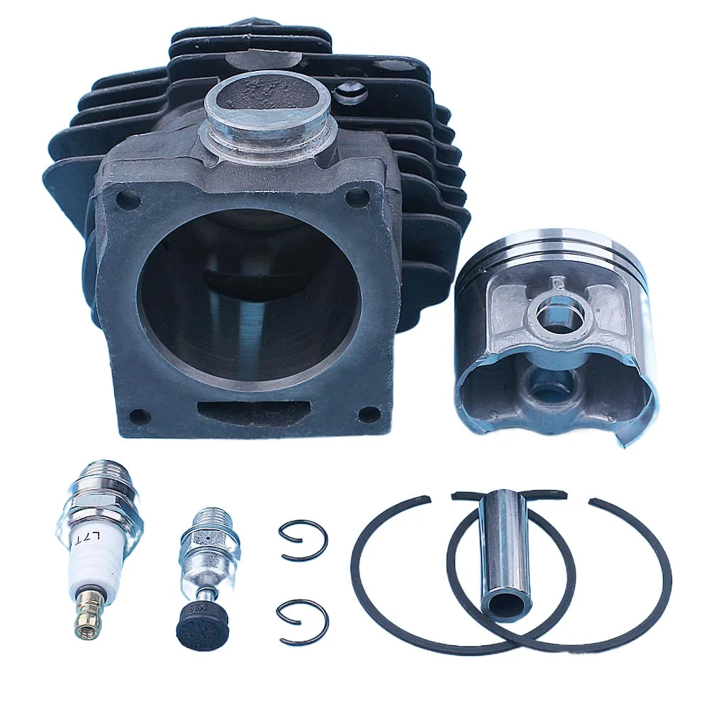 52mm Cylinder Piston Top End Engine Kit For Stihl MS382 MS382C MS 382 Chainsaw Spark Plug Decompression Valve Replacement Part