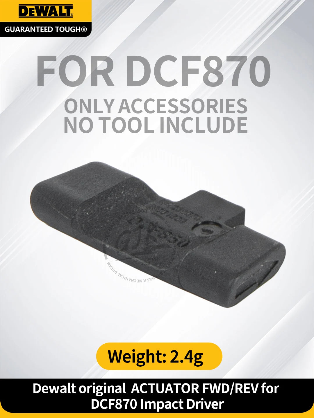 DEWALT DCF870 Impact Driver Genuine Forward/Reverse Actuator Switch Lever Replacement Part for Repair, Tool Not Included