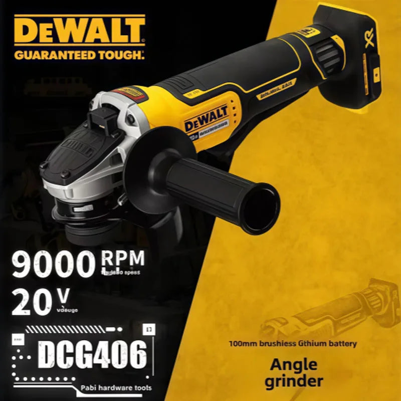 DEWALT DCG406 20V MAX XR Cordless Brushless 125mm Angle Grinder Bare Tool for Efficient Cutting Polishing And Grinding