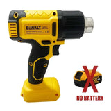 Dewalt Cordless Digital Display Electric Air Guns Heat Gun Industrial Shrink Wrapping Hot Air Gun With 3 Nozzles for 18V Battery