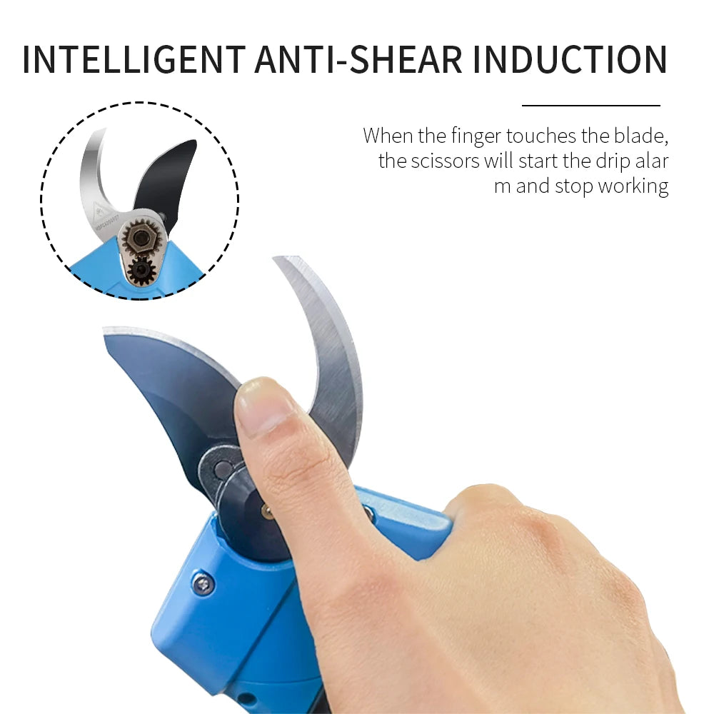 KOHAM Cordless Electric Pruning Shears 1 IN Tree Branch Cutter Garden Pruner Orchard Electric Scissor Kit or Blade Battery Parts