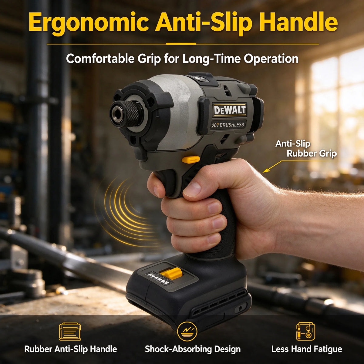 DEWALT DCF85M Brushless Lithium Impact Driver, Multifunctional Variable Speed Electric Screwdriver & Woodworking Drill