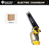Electric Goddess 8in 6m/s Brushless Electric Chain Saw 600W Cordless Woodwork Cutting Garden Saw For 20V Dewalt Battery ﻿Pin ﻿ ﻿
