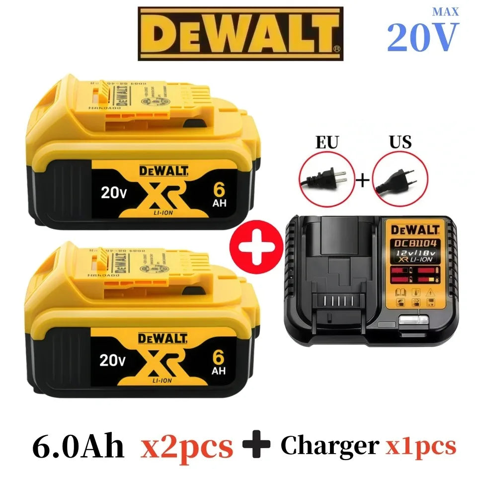 100% Original DeWalt Battery 20V XR 60V 9.0Ah 6.0Ah 5.0Ah DCB206 DCB209 DCB200 DCB205 DCB184 DCB181 For 20V Dewalt Power Tools