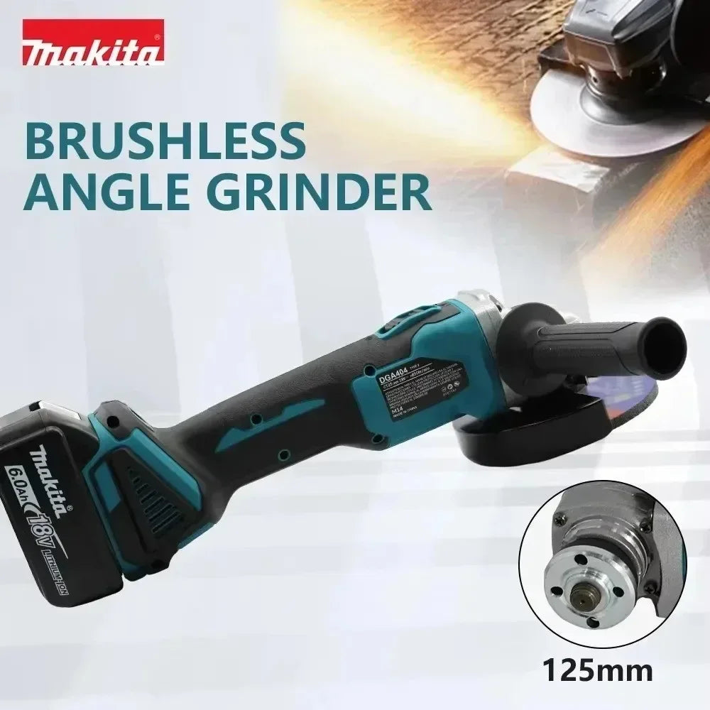 Makita DGA404 Brushless Cordless Angle Grinder 10000 RPM For Removing Rust From Steel Gates On Outdoor Fence Repair Jobs