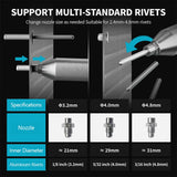 Electric Goddess Brushless Electric Rivet Gun 2.4~4.8mm Cordless Rivet Nut Gun Drill Insert Power Tools For Makita 18V Battery