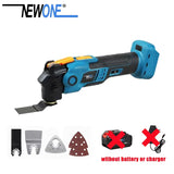 Newone Cordless Multifunction Tool Quickrelease Oscillating Tool Anti-Vibration Compatible for LXT 18V Renovator Trimmer