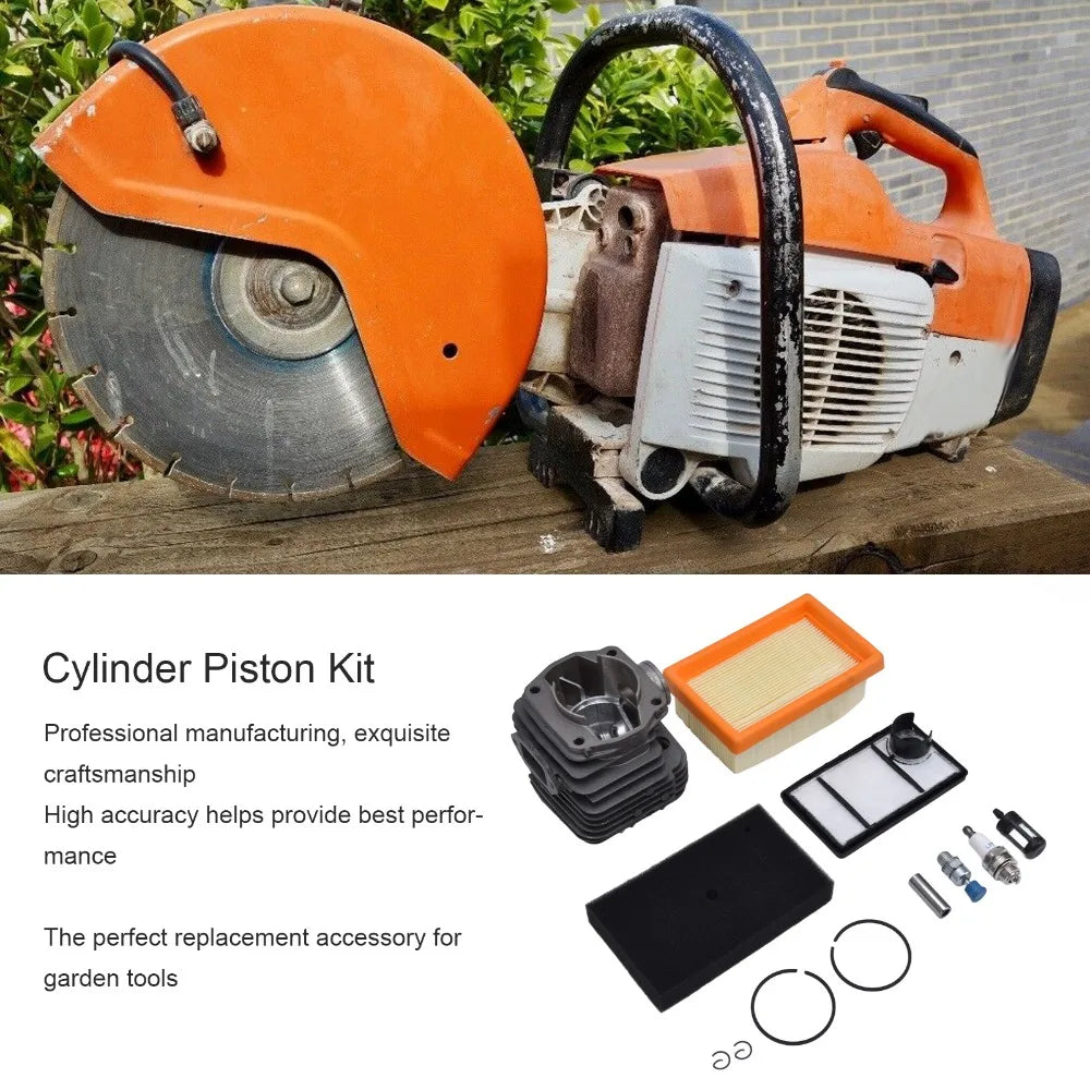 Durable Grey Cylinder Piston Kit Metal Compact Cylinder Kit Easy to Install Large Bore Piston Kit for Stihl TS400
