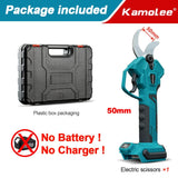 Kamolee 50mm Brushless Cordless Electric scissors Pruner pruning Shears Efficient Fruit Tree Bonsai Pruning Branche Cutter